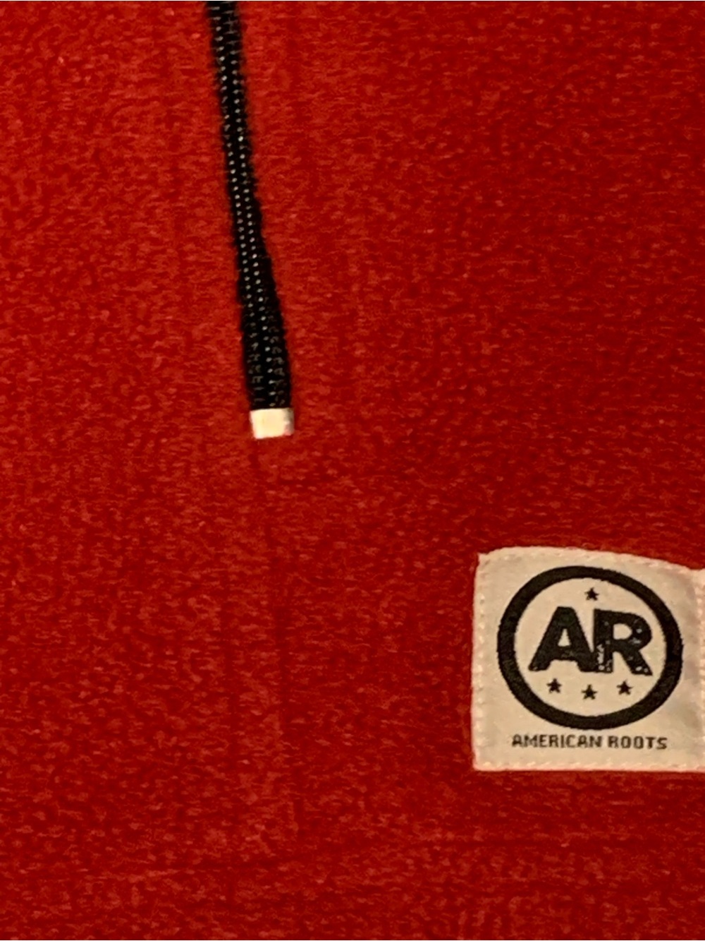 American Roots Rust-Red Fleece Zip Vest - Picture 5 of 9